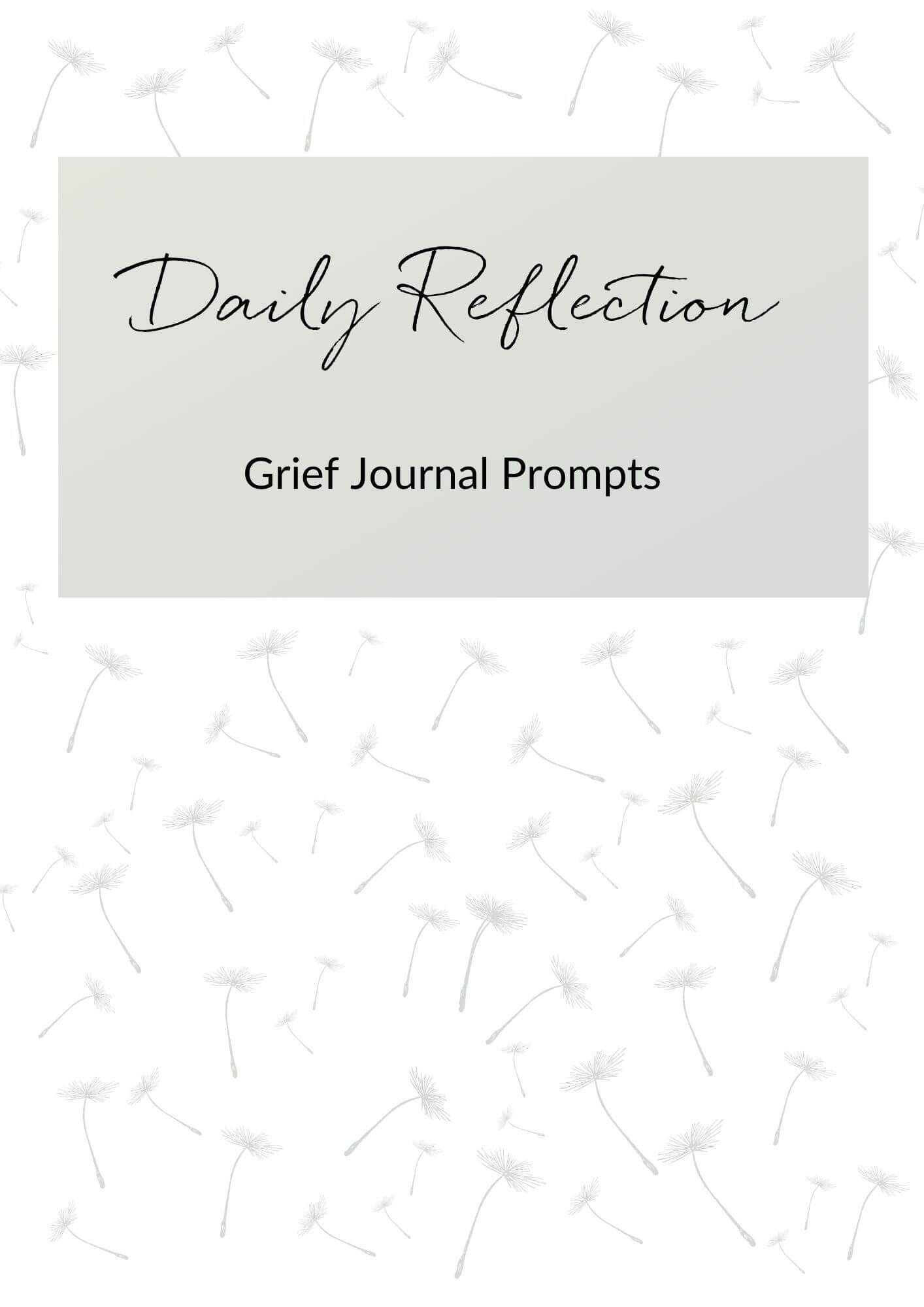 Grief Journal - Daily Prompts