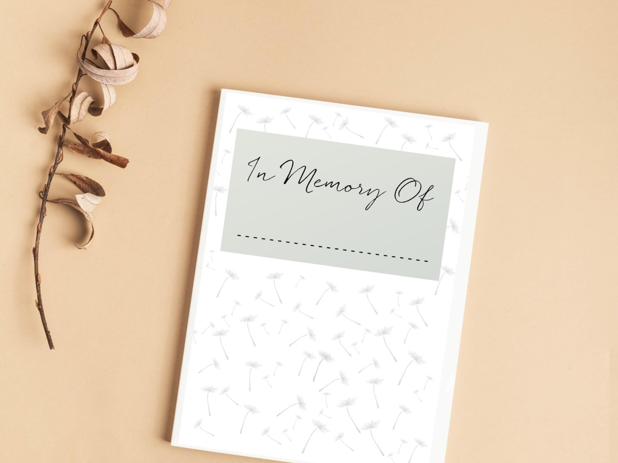 In Memory of Grief Journal