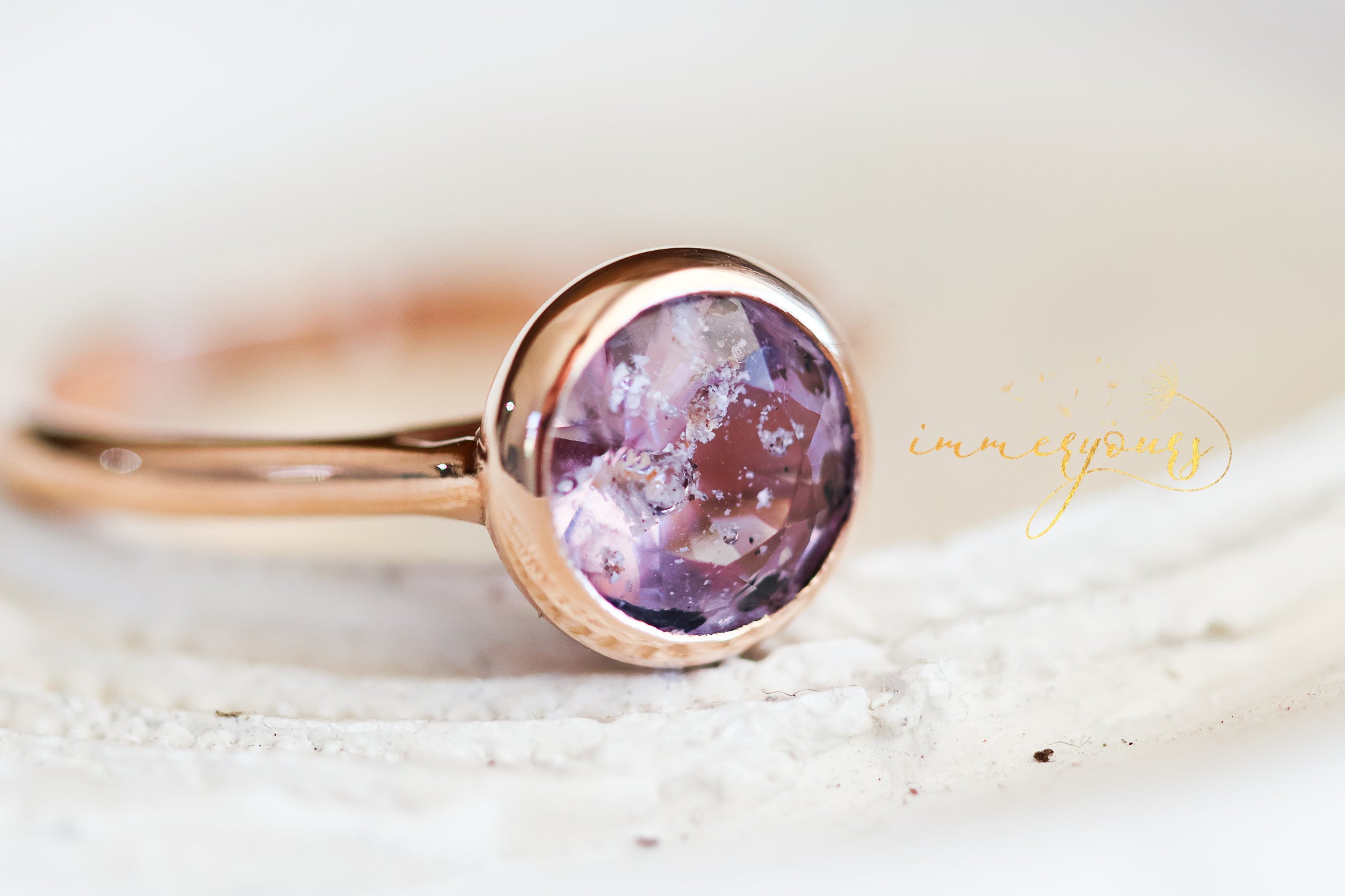 Arena Ring - Keepsake Ring with Ash-Infused Glass Gem