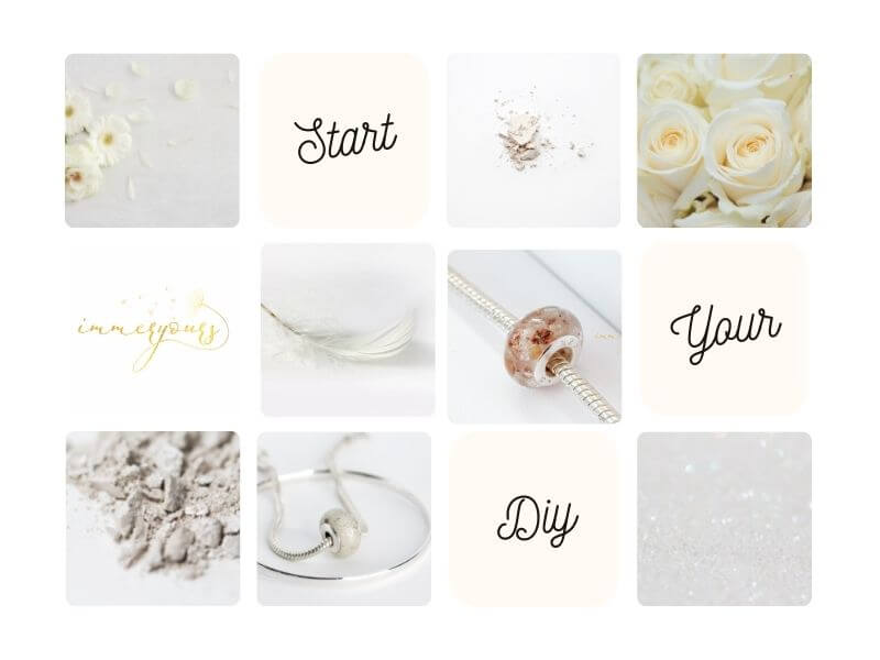 Shades of White DIY Kit Charms