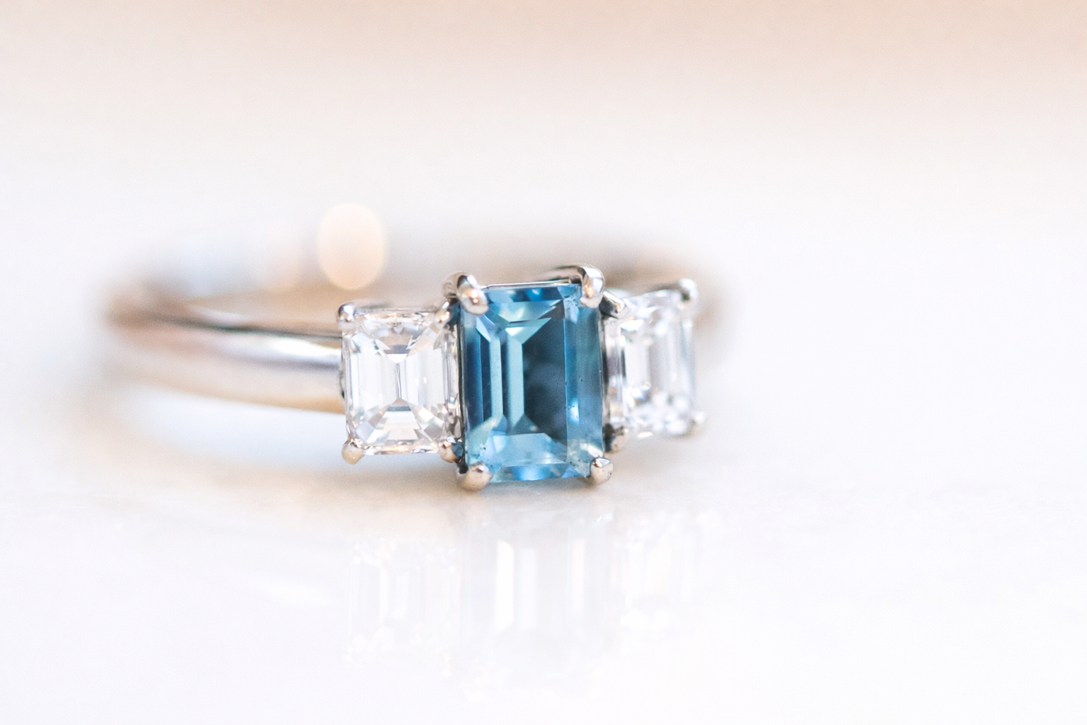 Yolanda - Three Stone Keepsake Ring