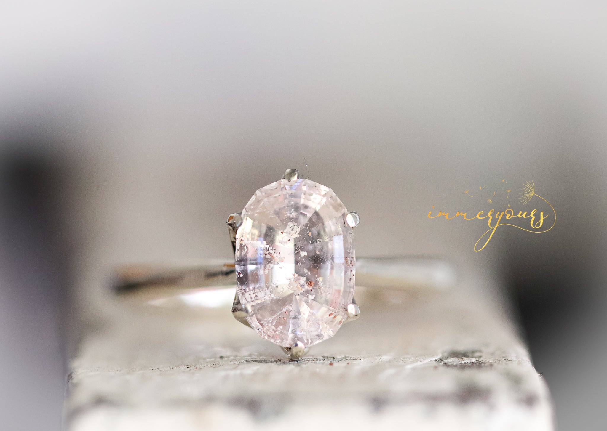 Eveline Ring - Keepsake Ring with Ash-Infused Glass Gem
