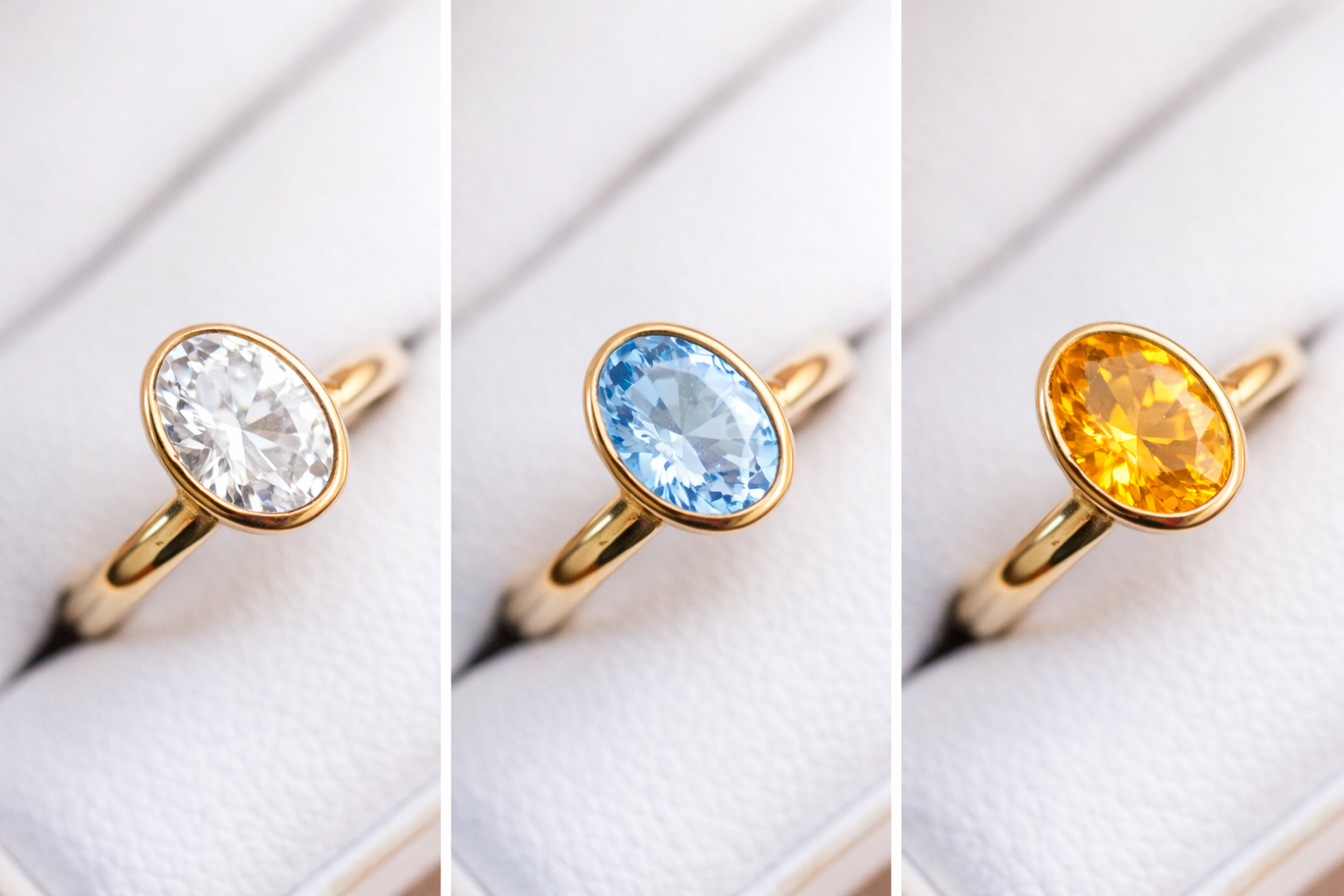 Ellidy- Gemstone Memorial Keepsake Ring - Oval