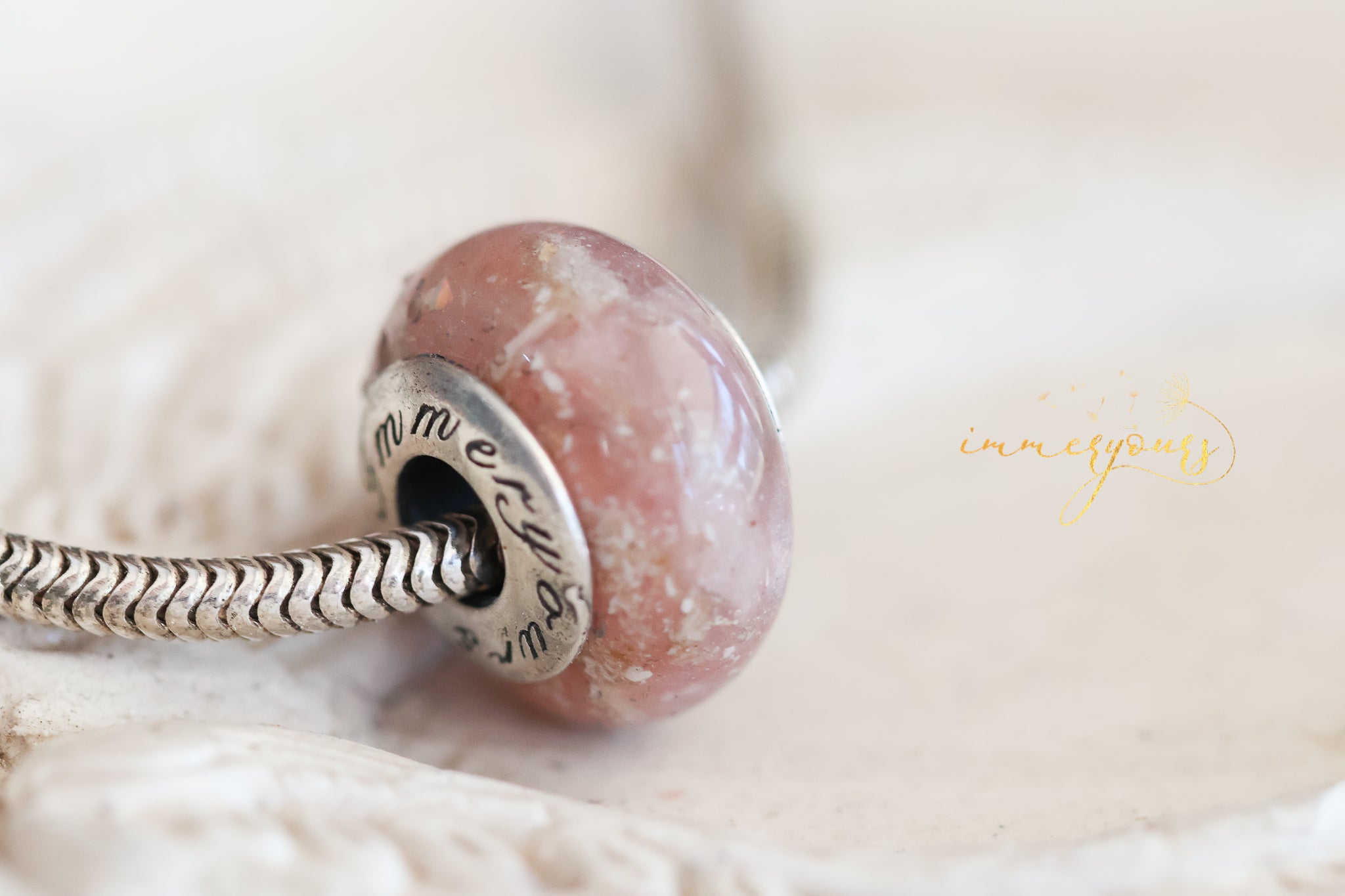 Memorial  Keepsake Charm - Rose Quartz