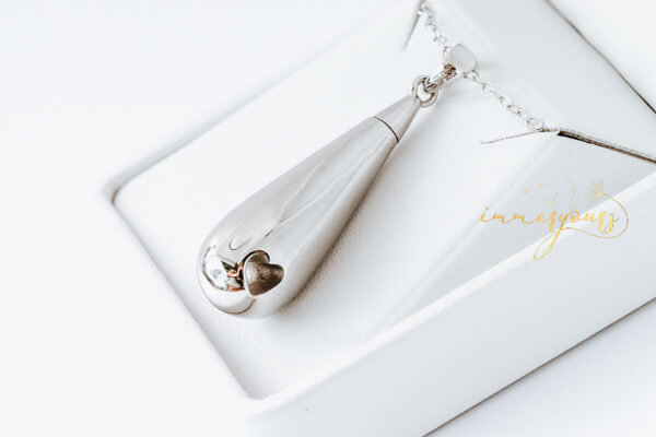 Urn Pendant Whispered Love Ashes and Hair -1