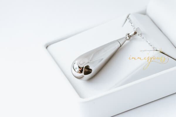 Urn Pendant Whispered Love Ashes and Hair -2