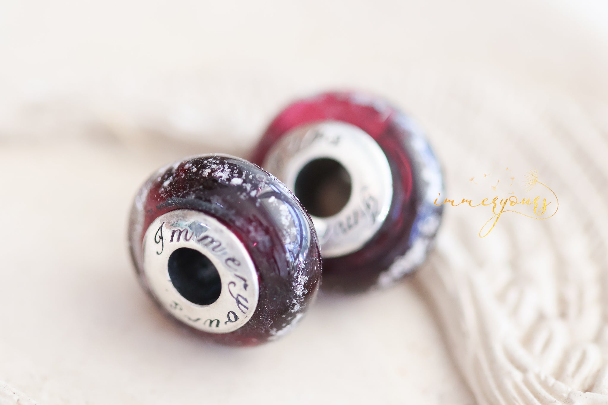 Memento - Ruby Red Glass Charm