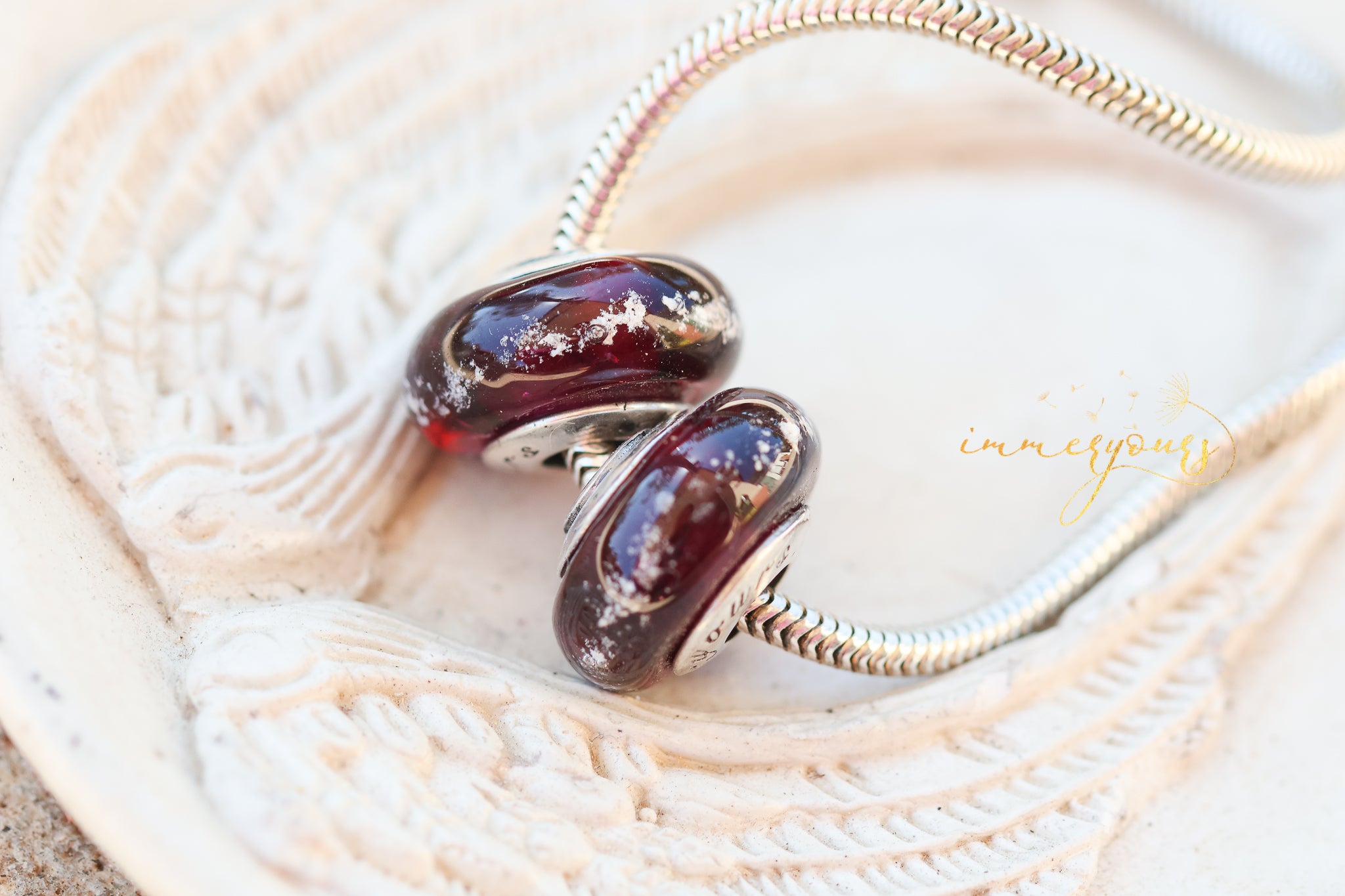 Memento - Ruby Red Glass Charm