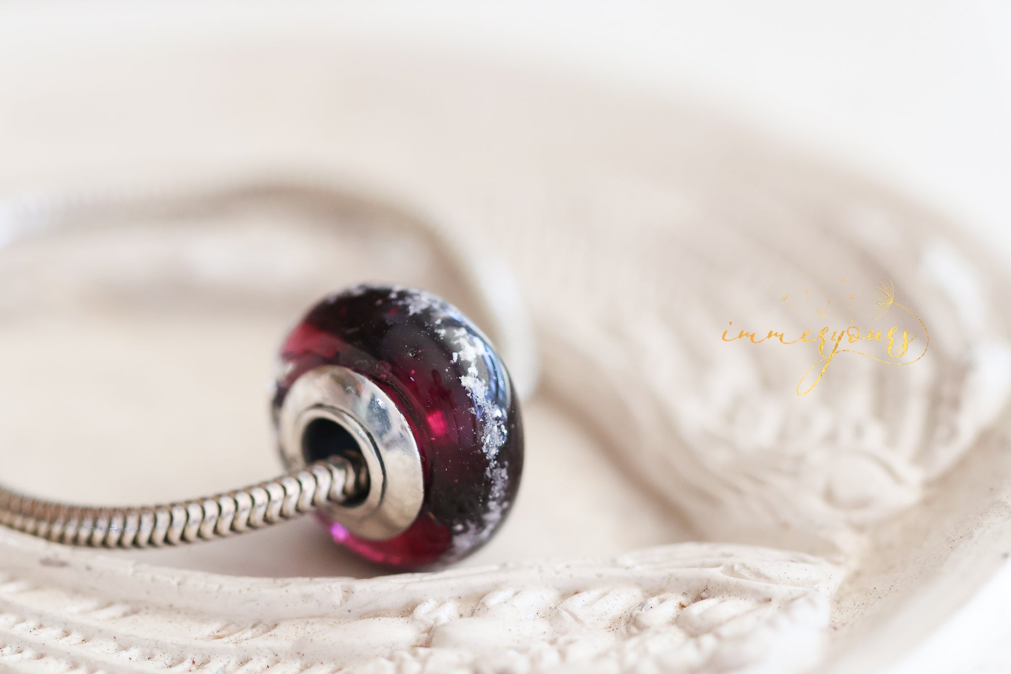 Memento - Ruby Red Glass Charm