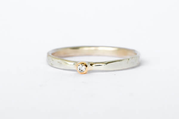 keepsake infused metal of your choice, ring band 1.8mm round comfort fit polished to a high shine, some marks may appear on the ring band due to the nature of the keepsake 14ct yellow gold bezel setting, 2mm wide your choice of gemstone all our gemstones are ethically sourced and purchased from Australian Gem Sellers